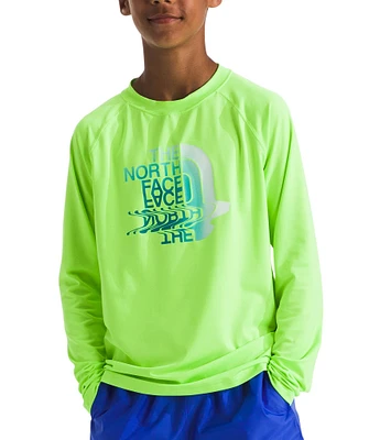 The North Face Little/Big Boys 6-16 Long Sleeve Amphibious Sun Logo Graphic T-Shirt