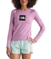 The North Face Little/Big Girls 6-16 Long Sleeve Logo Graphic Sun T-Shirt