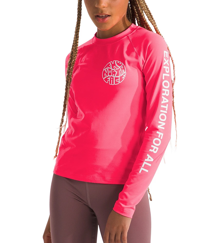 The North Face Little/Big Girls 6-16 Long Sleeve Poppy Sun T-Shirt