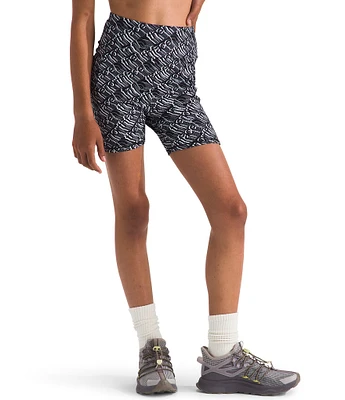 The North Face Little/Big Girls 6-16 Never Stop Repeating Diagonal Logo Printed Bike Shorts
