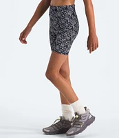 The North Face Little/Big Girls 6-16 Never Stop Repeating Diagonal Logo Printed Bike Shorts