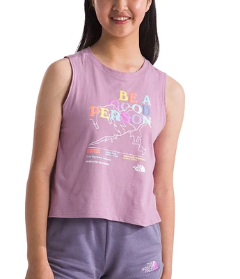 The North Face Little/Big Girls 6-16 Sleeveless Be A Good Person Tie Tank