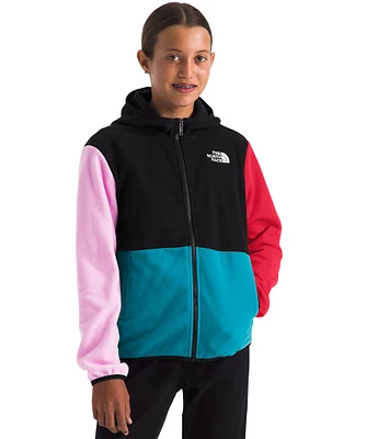 The North Face Little/Big Kids Long-Sleeve Teen Glacier Color Block Hooded Jacket