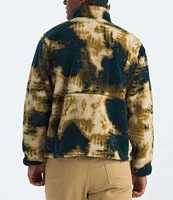 The North Face Long Sleeve Bleach Dye Print Extreme Pile Fleece Pullover