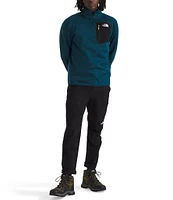 The North Face Long Sleeve Crest Contrast-Pocket 1/4-Zip Fleece Pullover