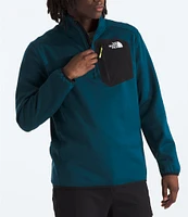 The North Face Long Sleeve Crest Contrast-Pocket 1/4-Zip Fleece Pullover