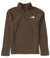 The North Face Long Sleeve Textured Cap Rock Fleece Pullover