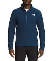 The North Face Long Sleeve Textured Cap Rock Quarter-Zip Pullover