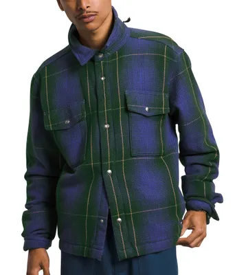 The North Face Long Sleeve Valley Plaid Twill Utility Shirt Jacket