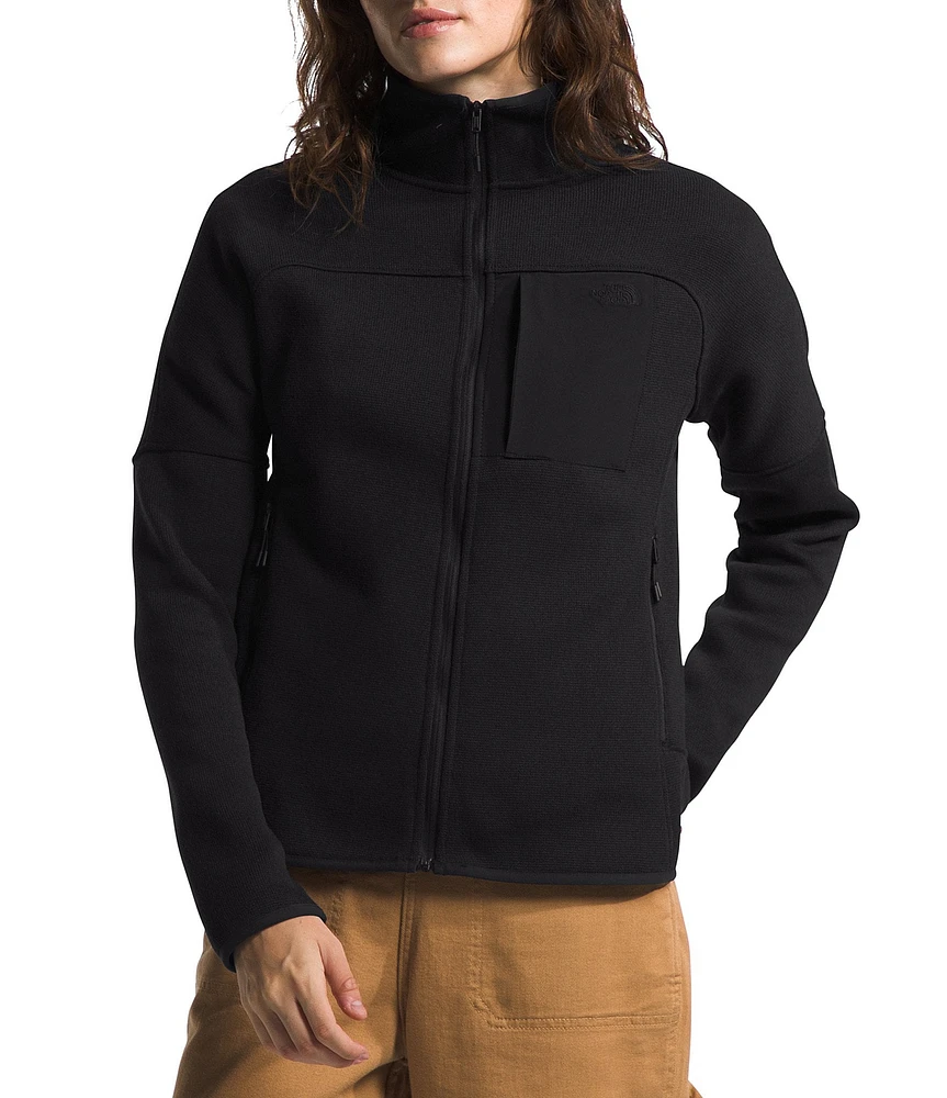 The North Face Long Sleeve Zip Front Fleece Jacket