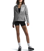 The North Face Long Sleeve Zip Front Fleece Jacket