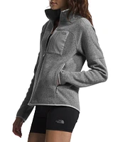 The North Face Long Sleeve Zip Front Fleece Jacket