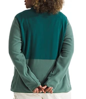 The North Face Plus Size Glacier Fleece Zip Front Jacket