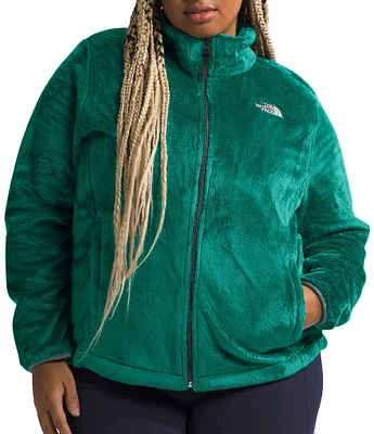 The North Face Plus Size Osito Silken Raschel Fleece Stand Collar Front Zip Jacket