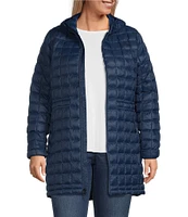 The North Face Plus Size ThermoBall™ Eco Quilted Hooded Zip Front Parka