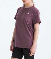 The North Face Women Adventure Solid Crew Neck Short Sleeve Tee Shirt