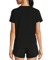 The North Face Women Adventure Solid Crew Neck Short Sleeve Tee Shirt