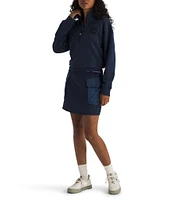 The North Face Women's Box Half Dome-Zip Stand Collar Pullover