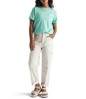 The North Face Crew Neck Rib Knit Short Sleeve Box Tee