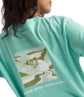 The North Face Crew Neck Rib Knit Short Sleeve Box Tee