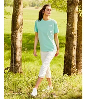 The North Face Crew Neck Rib Knit Short Sleeve Box Tee