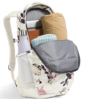 The North Face Women's Jester White Dune Leaf Toss Print Backpack