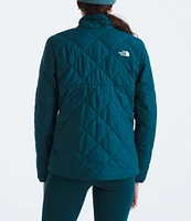 The North Face Women's Shady Glade Insulated Fleece Lined Stand Collar Long Sleeve Quilted Jacket