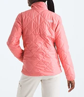 The North Face Women's Shady Glade Insulated Fleece Lined Stand Collar Long Sleeve Quilted Jacket