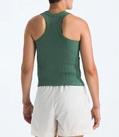 The North Face Women's Slim Fit Rib Knit High Neck Tank