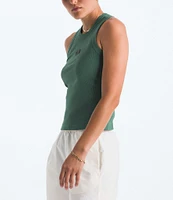 The North Face Women's Slim Fit Rib Knit High Neck Tank