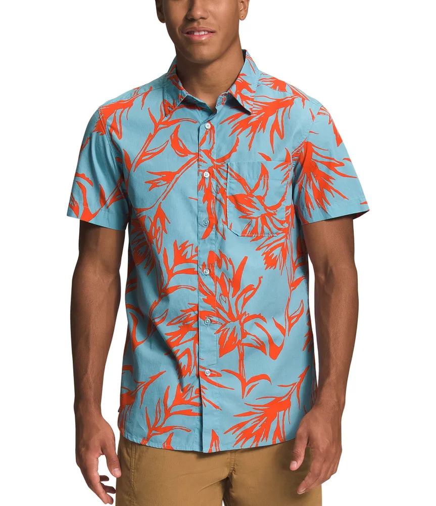 The North Face Woven Tropical Print Short Sleeve Shirt