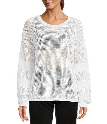 The Upside Fenway Sebastian Knit Oversized Crew Neck Long Sleeve Pullover