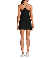 The Upside Peached Brooklyn Sleeveless Scoop Neck Moisture Wicking Pull-On Dress