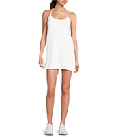 The Upside Peached Brooklyn Sleeveless Scoop Neck Moisture Wicking Pull-On Dress