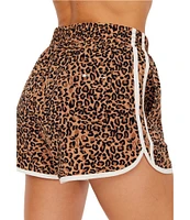 The Upside Spirit Leopard Print Opal Run Shorts