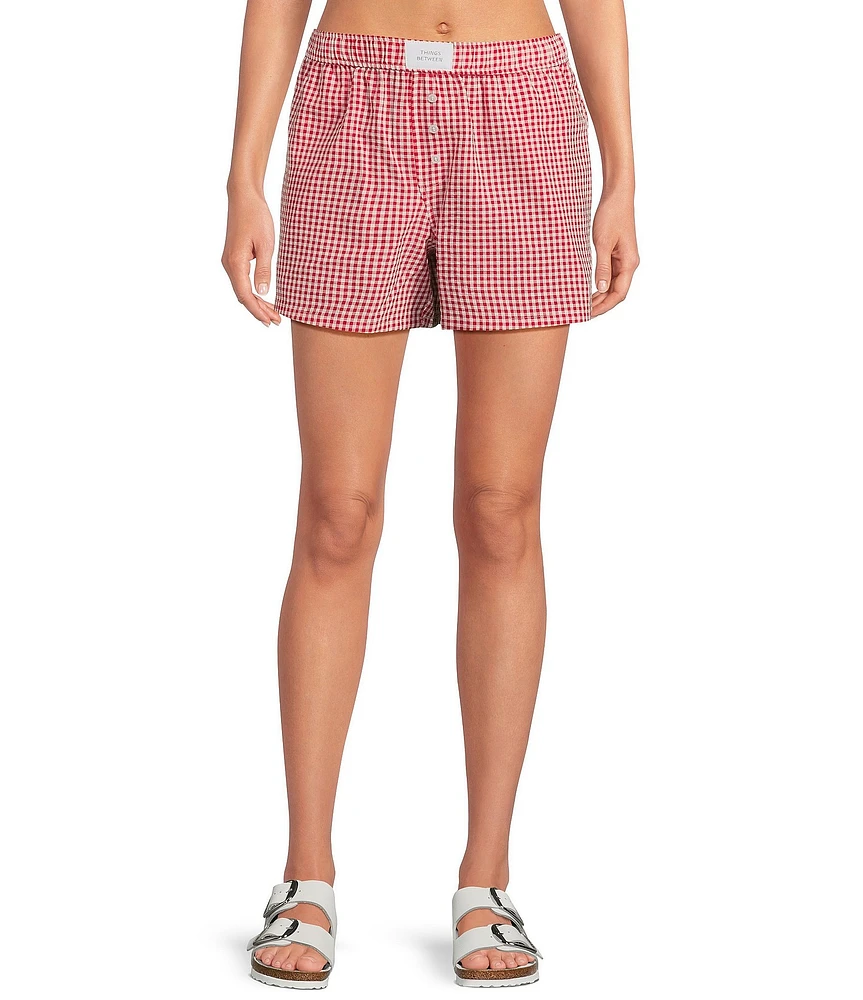 Things Between Gingham Print Coordinating Boxers