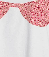 Things Between Short Sleeve Floral Bra T-Shirt