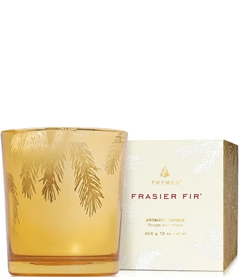 Thymes Gilded Collection Frasier Fir Poured Candle, 13 oz.