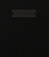 TILLEY Sweater Knit Quarter Zip Mock Neck Long Sleeve Dress