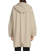 TILLEY Water and Wind Resistant Zip-Front Packable Hooded Poncho