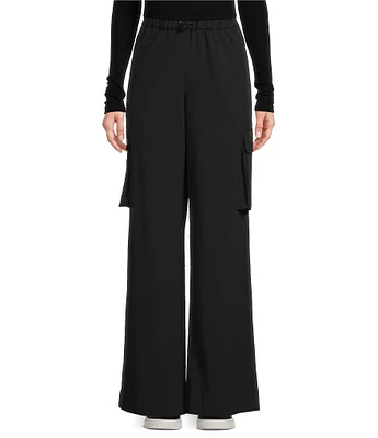 TILLEY Woven Mid Rise Pocketed Cargo Wide Leg Pant