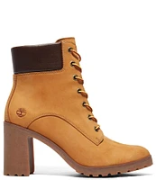 Timberland Allington Nubuck Leather Lace-Up Chunky Lug Sole Booties