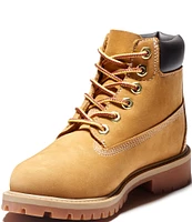 Timberland Kids' Classic 6#double; Leather Combat Cold Weather Boots (Youth)