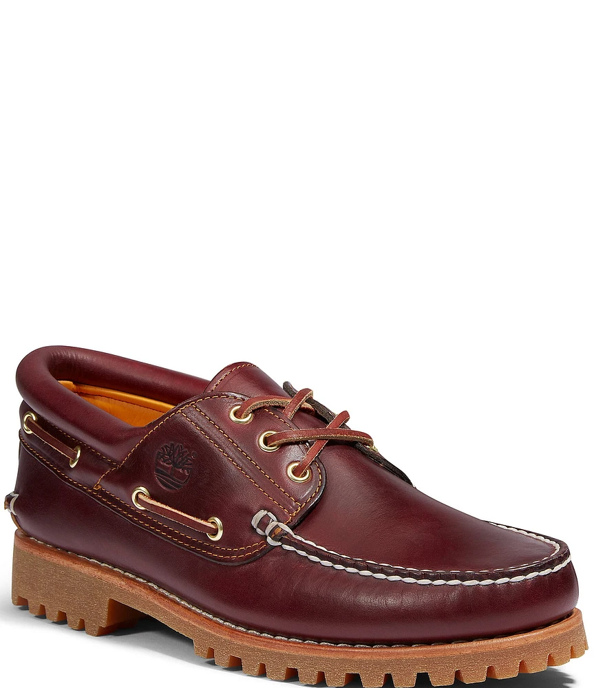 Timberland Men's 3-Eye Lug Handsewn Leather Boat Shoes