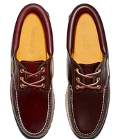 Timberland Men's 3-Eye Lug Handsewn Leather Boat Shoes