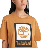 Timberland Stacked Graphic Logo Short Sleeve T-Shirt