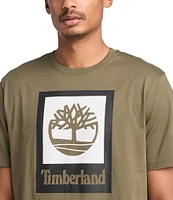 Timberland Stacked Graphic Logo Short Sleeve T-Shirt