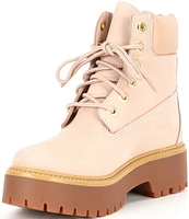 Timberland Women's Stone Street Premium 6#double; Waterproof Platform Boots