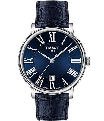 Tissot Carson Premium Blue Leather Strap Watch