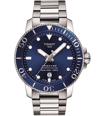 Tissot Men's Seastar 1000 Powermatic Swiss Automatic Stainless Steel Bracelet Watch